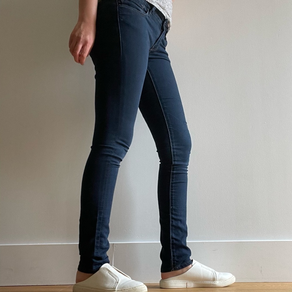 Mavi Serena Super Skinny Blue Low Rise Jeans - 26